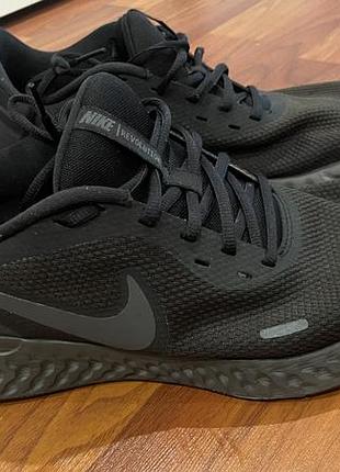 Кросівки чоловічі nike чорні сітка розмір 45 устілка 29 см