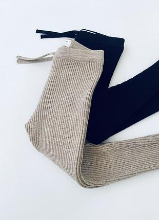 Теплі лосини в рубчик zara для дівчат / розмір 92-98