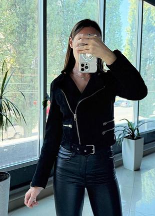 Куртки жіночі замшева косуха zara (xs)