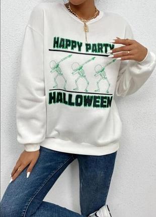 Shein. английская свитшот толстовка оверсайз хелоуин.