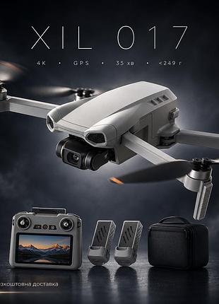 Квадрокоптер xil 017 з 4k-камерою і 3-осьовим підвісом преміум дрон із 5.5-дюймовим екраном 35 хв до 6 км