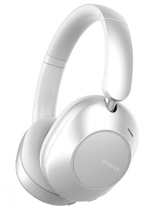 Беспроводные наушники proove silence 3d with anc bluetooth 5.3/type-c/1200 мач light gray (hpsl3d010003)
