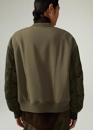 Комбинированный бомбер zara 2