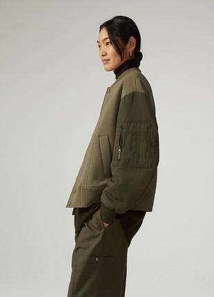 Комбинированный бомбер zara 4