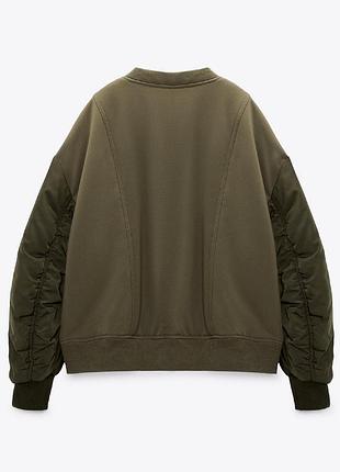 Комбинированный бомбер zara 6