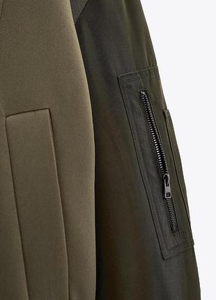 Комбинированный бомбер zara 8