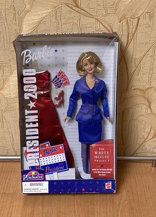 Коллекционная кукла barbie for president 2000 mattel ограничный выпуск!!!
