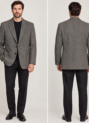 Вінтажний вовняний піджак the clothier (100% pure virgin wool, чохословакція) чоловічий жіночий