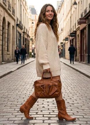 Cowboysbag унісекс універсальна сумка з нат шкіри