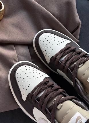 Кроссовки nike dunk low light arewood brown 5