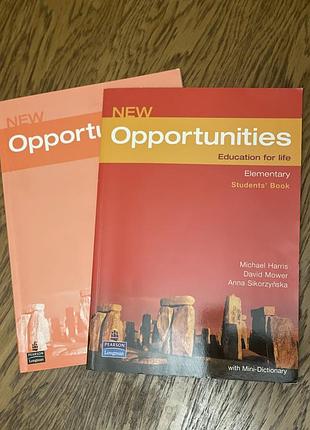 Англійська мова new opportunities elementary  students book + language powerbook, pearson longman