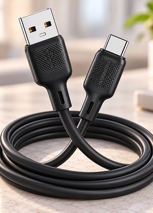 Кабель borofone bx 113 silicon 3a / шнур usb-type c / кабель 2м