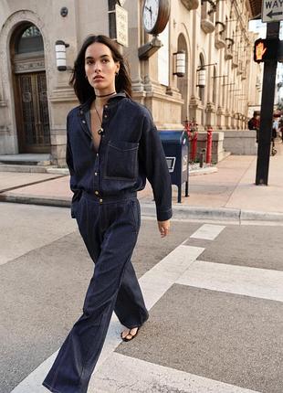 Стильна сорочка денім zara