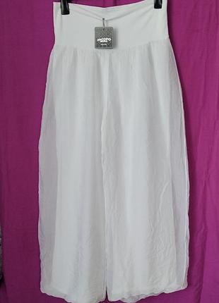 Брюки - палаццо шелковые jacopo moda из италии роз.50-52