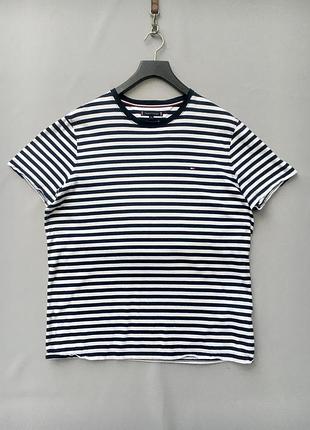 Футболка tommy hilfiger xxl чоловіча у смужку тельняшка тільник
