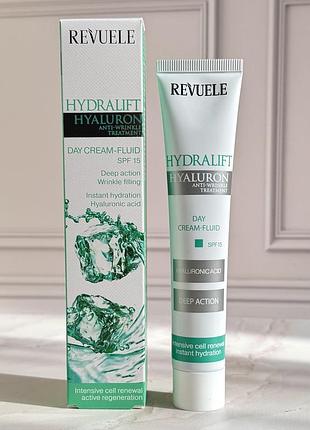 Крем-флюїд 35+ денний для обличчя hydralift hyaluron spf 15 revuele 50 мл