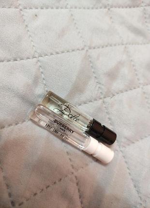 Два пробника парфюма: burberry her и d&amp;g dolce 1.2 ml