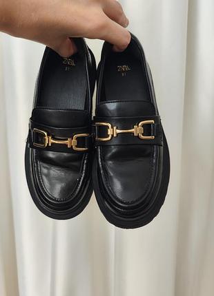Мокасини для дітей zara чорні