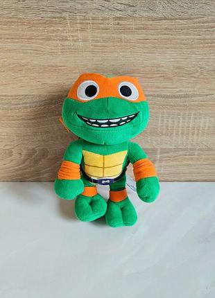 Микеланджело tmnt mutant mayhem mattel 2023 мягкая игрушка ≈22 см