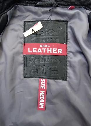 Нова чоловіча шкіряна куртка superdry. 5