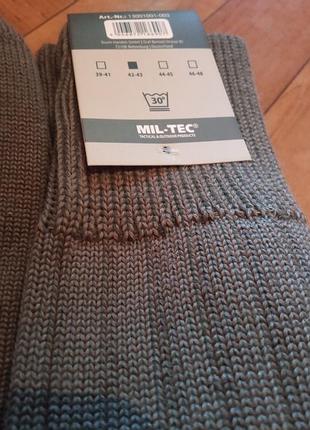 Носки мil-tec tactical високі олива 42-43 2