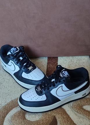 Кроссовки nike air force 1 '07 low black/white. 41 размер, из натуральной кожи