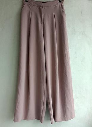 Стильные широкие брюки палаццо со сборкой, river island 12 размер