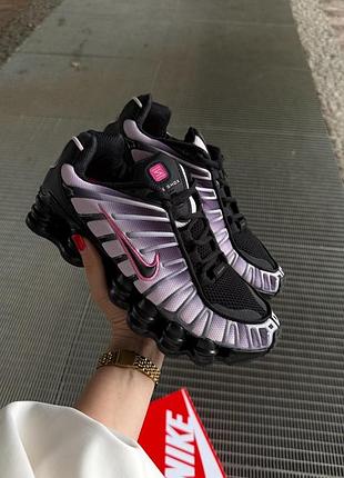 Кросівки nike shox tl black playful pink