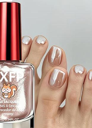 Лак для нігтів fxfp перламутровий зміцнювач кольору nude