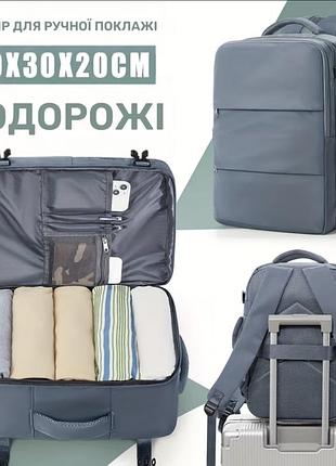 Рюкзак для подорожей 40x30x20 см, оливковий