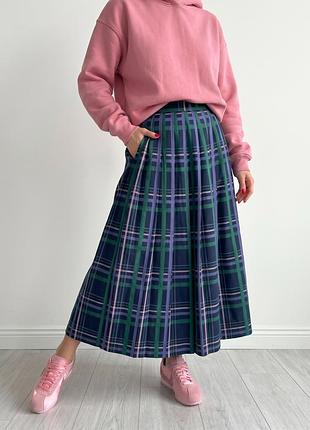 Преміальна вінтажна бавовняна спідниця köbler / cobler dirndl в клітинку