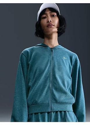 Толстовка жіноча nike sportswear chill terry loose full-zip french terry blue fn2415-006