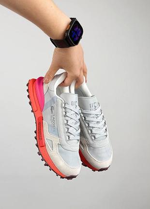 Lacoste elite active w pale grey coral 4