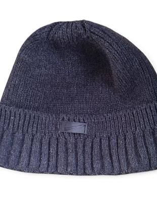 Шапка nike beanie темно-сіра чоловіча б/в