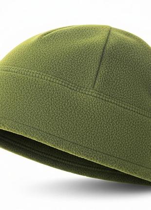 Шапка зимняя флисовая мужская olive