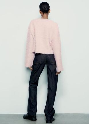 Пухнастий светр zara 3