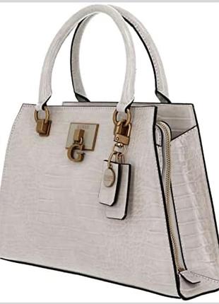 Сумка жіноча guess біла ділова 6