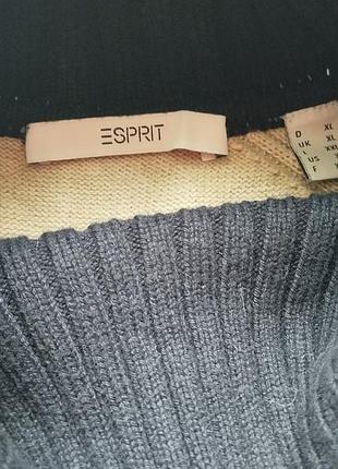 Свитер esprit с воротом из хлопка. 4