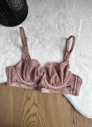 Мереживний бежевий бюст від m&s