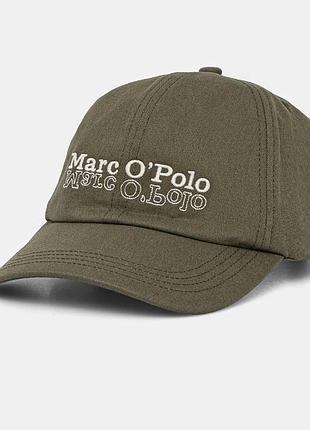 🧢 оригинальная хлопковая кепка marc o'polo | бейсболка хаки / оливковый
