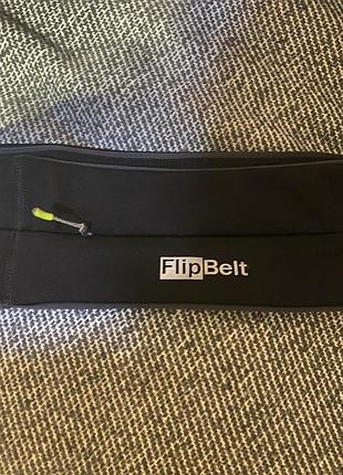 Пояс flipbelt zipper спортивний еластичний з кишенею на блискавці