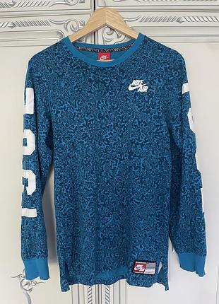 Лонгслів кофта official retro nike air pivot 1982 print blue camo 646282-413