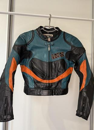 Вінтажна шкіряна мотокуртка ixs professional racing, натуральна шкіра, р.40
