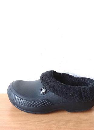 Утепленные кроксы сабо шлепанцы crocs m5w7/37р.