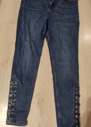 Джинси шнурівка uk 14 us10 eur 42