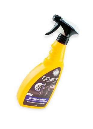 Очищувач шин кондиціонер polychrom 2020 black rubber з ефектом глянцю (0.5л) тригер