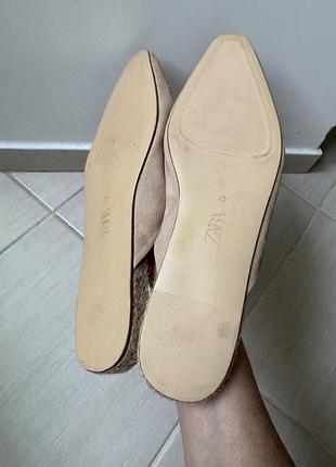 Продам замшеві мюлі zara 5