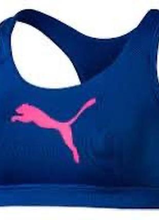 Синій спортивний топ від puma розмір s топік майка бюстгальтер