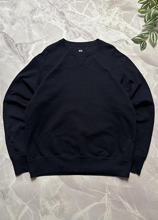 Світшот uniqlo sweatshirt navy blue