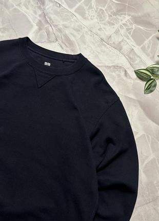 Світшот uniqlo sweatshirt navy blue 2